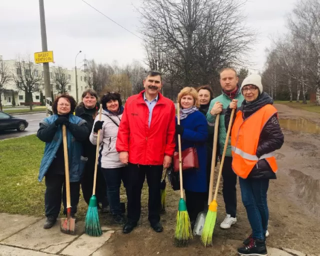 8 апреля коллектив ОАО «Моготекс» принял активное участие в городском субботнике