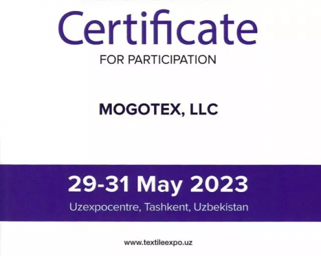 ОАО "Моготекс" принял участие в Международной выставке - "UzTextile Expo Spring 2023"