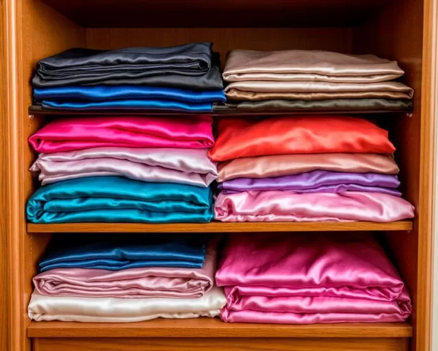 Секреты хранения шелка и атласа: почему нельзя вешать на плечики