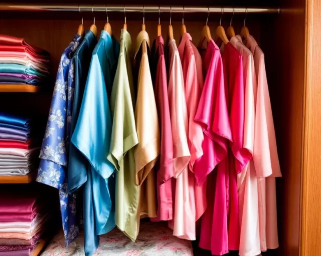 Секреты хранения шелка и атласа: почему нельзя вешать на плечики