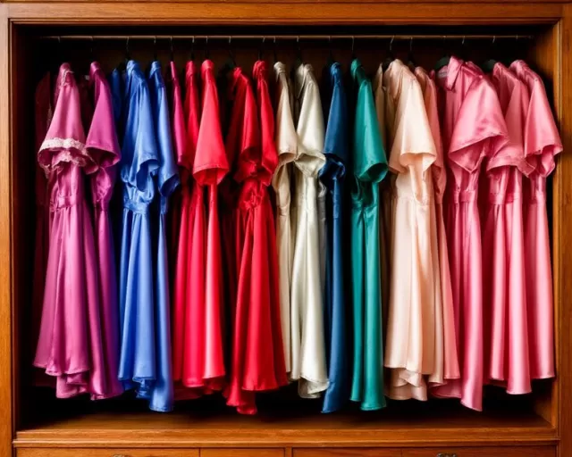 Секреты хранения шелка и атласа: почему нельзя вешать на плечики