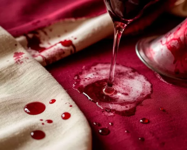 Выведение пятен от вина с ткани: проверенные методы с солью, кипятком и перекисью